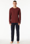 Pigiama lungo bordeaux - Casual Essentials