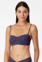 Bikini bandeau top variable straps multicolor - Aqua Mix & Match