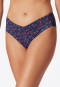 Midi bikini briefs V-shape floral print multicolor - Aqua Mix & Match