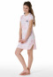 Camicia da notte a maniche corte in cotone organico batik rosa tenue - Nightwear