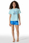 Pyjama court coton bio tortue vert clair - Nightwear