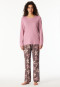 Pigiama lungo floreale palissandro - Comfort Nightwear