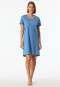 Sleepshirt kurzarm Print hellblau - Casual Essentials