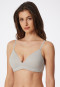 Soft padded bra without underwire gray-jaspé-gray - Invisible Soft