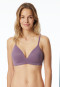 Soutien-gorge rembourré sans armatures mauve - Invisible Soft