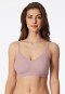 Bustier microfiber removable pads soft pink - Invisible Soft