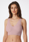 Bustier microfiber removable pads soft pink - Invisible Soft