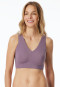 Bustier in microfibra coppe rimovibili malva - Invisible Soft