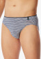 Supermini modal rayures graphite - Long Life Soft