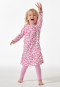 Pigiama lunghezza in Organic Cotton leggings a balze cuori rosé - Girls World