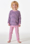 Pigiama lunghezza polsini spugna righe rosé - Girls World