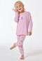 Pigiama lungo con polsini arcobaleno viola - Kids Nightwear