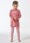 Pyjamas long interlock leggings cat striping dusky pink - Kids Nightwear