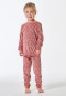 Long pyjamas terry towelling animal print dusky pink - Kids Nightwear