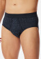Sportslip mit Eingriff graphit gemustert - Fine Interlock