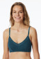 Bustier lace without underwire petroleum - Modern Lace