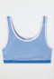 Bustiers 2er-Pack Streifen blau - 95/5