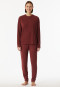 Pyjamas long warming cuffs burgundy - selected! Premium Warming