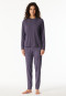 Pyjama long chauffant poignet indigo - Selected Premium Warming "