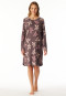 Chemise de nuit manches longues fleurs imprimé mauve - Comfort Nightwear
