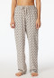 Pants long woven fabric flowers gray-jaspe - Mix+Relax