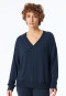 Sweatshirt fine rib midnight blue - Mix+Relax