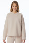 Felpa in jersey e tessuto trapuntato beige - Mix+ Relax