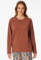 Maglietta manica lunga scollo tondo terracotta - Mix+ Relax