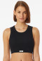 Bustier Feinripp schwarz - Revival Paula