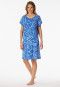 Camicia da notte a maniche corte interlock celeste - Modern Nightwear