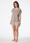 Short pyjamas Interlock clay red - Modern Nightwear
