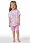 Schlafanzug kurz Rollsaum Blumen weiß - Girls World