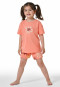 Schlafanzug kurz Sonne apricot - Girls World