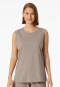 Tank top mercerised interlock clay red - Mix+Relax