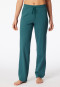 Pantalon long en interlock mercerisé vert - Mix+Relax