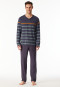 Pyjamas long pyjamas striping graphite - Casual Nightwear