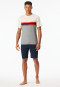 Pigiama corto a righe rosso chiaro - Casual Nightwear