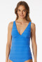 Tankini-Top Jersey recycelt Streifen aquarium - Aqua