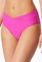 Bikinislip Retro Jersey Streifen fuchsia - Aqua