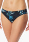 Bikini briefs jersey recycled palm trees multicolor - Aqua