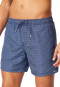 Badeshorts Webware navy gemustert - Aqua