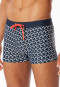 Slip de bain recyclé tricot bleu nuit imprimé - Aqua
