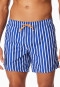 Badeshorts Webware Streifen royal - Aqua