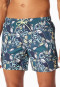 Swim trunks woven fabric multicolor patterned - Aqua