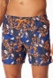 Badeshorts Webware multicolor gemustert - Aqua