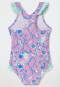 Maillot de bain tricot recyclé SFP 40+ animaux marins volants baie - Aqua