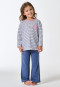 Long pyjamas striping heart denim blue - Kids Nightwear