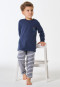 Pyjama long rayures bleu foncé - Kids Nightwear