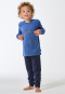 Pyjama long tissu éponge poignet renard bleu - Kids Nightwear