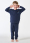 Pyjama long interlock poignet bleu foncé - Kids Nightwear
